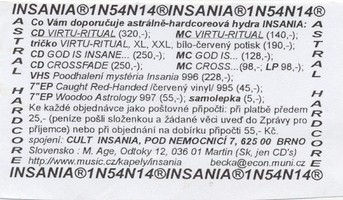 Sga INSANIA: letk, 998